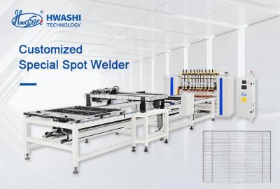 China HWASHI Automatic Wire Mesh Panel Cage Welding Making Machine Line For Welded Wire Mesh for sale