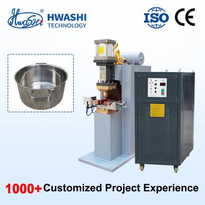 China Hwashi Stainless Steel Kitchen Pot Spot Welding Machine for sale