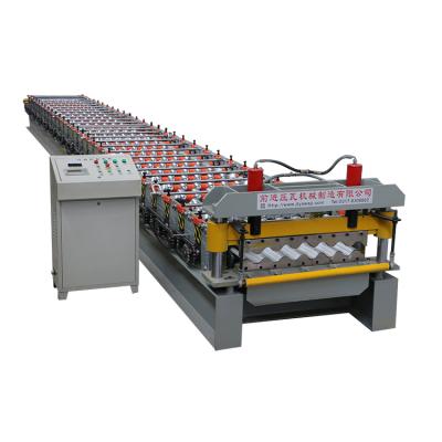 China Building Material Stores Metal Roof Galvanized Corrugated Roll Forming Machine Zinc Coated Tile Making Machine for sale