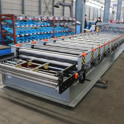 China Building Material Stores Glazed Roofing Tile Color Steel Sheet Roll Forming Machine Tile Making Machine for sale