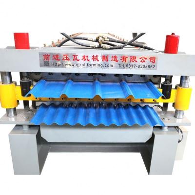 China Building Material Shops Double Layer Roof And Wall Panel Forming Machine Metal Roofing Roll Forming Machine For European for sale