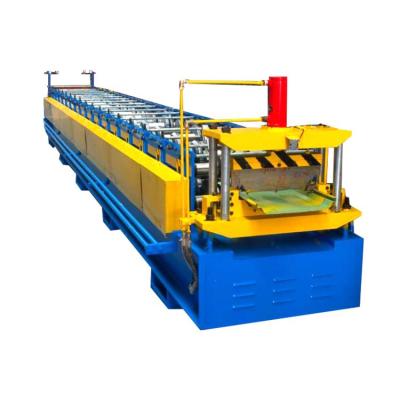 China Building Material Shops Standing Seam Roofing Roll Forming Machine With Lifting Car for sale