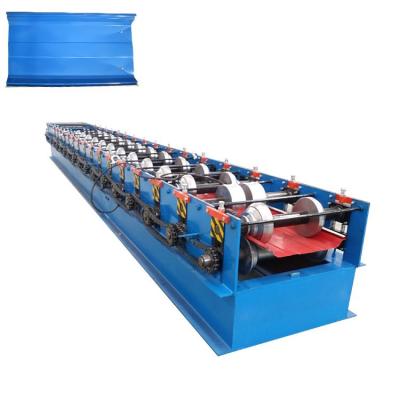 China Building Material Shops Standing Seam Self Lock Metal Roofing Clip Panel Roll Forming Machine for sale