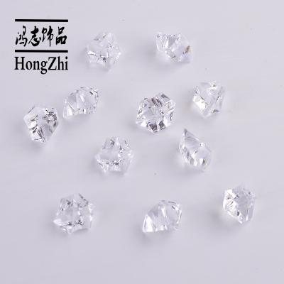 China Hongzhi Indoor Factory Transparent Acrylic Beads Wholesale Heart Plastic Acrylic Beads For Decoration Wedding Display Vase Fillers for sale