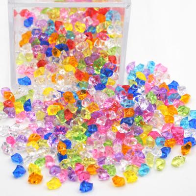 China 6*9mm Hongzhi Indoor Factory Transparent Acrylic Beads Wholesale Icicle Acrylic Bead Plastic Beads Loose To Wedding Decor for sale