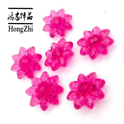 China Hongzhi Indoor Transparent Acrylic Beads Factory Wholesale Decor Flower Acrylic Beads For Vase Home Decoration for sale