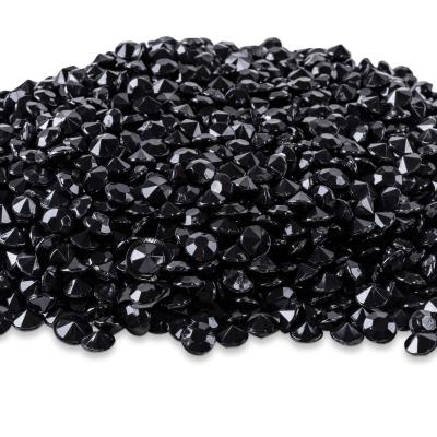 China 2000Pcs Black Wedding Table Scatter Vase Filler 6mm Indoor Acrylic Diamond Rhinestones For Table Centerpiece Wedding Bridal Shower for sale