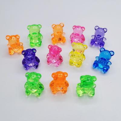 China Hongzhi Rock Resin Bear Shape Factory Wholesale Indoor Transparent Acrylic Gem Plastic Diamond For Vase Fillers Wedding Table Scatter for sale