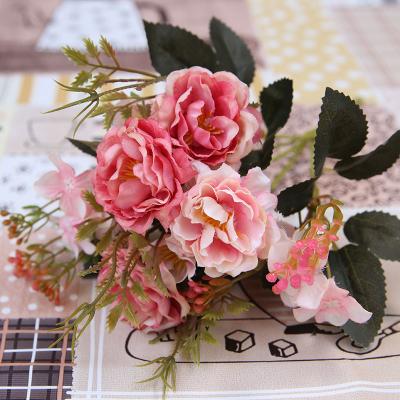 China Vintage Rose Flower 30cm Rose Flowers Glorious Flower Bouquets Artificial For Wedding Party Bridal Home Decoration for sale