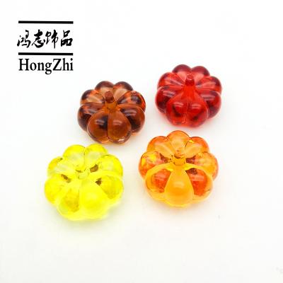 China Hongzhi Halloween Indoor Wedding Decor DecorationTransparent Acrylic Beads Halloween Pumpkin Shape Acrylic Beads For Home Decor for sale