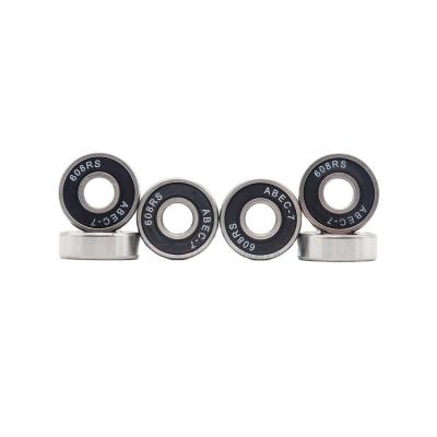 China CQHZJ High Precision Miniature Tool Shaft Spindle Ball Bearing Yellow Black Sealed Customized Skateboard Deep Bearings 608-2RS for sale