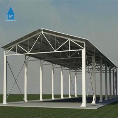 China Economic Modern Prefab Steel Frame Steel Structure Car Parking Shed for sale