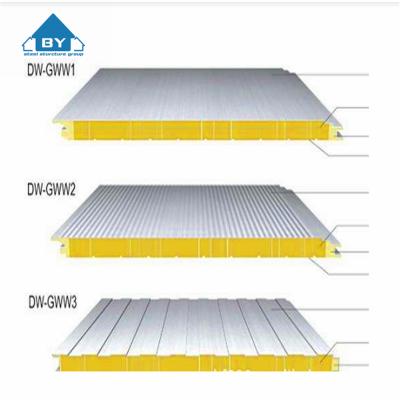 China 1150MM/950MM/1050MM/960MM China manufacturer 25mm wall steel sandwich panel in cold room for sale