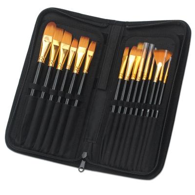 China Watetcolor Painting Brush Set Art Supplier Artist Oil Painting 15pcs/Set for sale