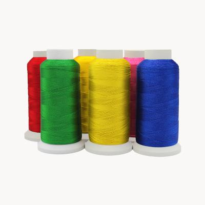 China 200 Pcs 1000M 120D 2 Oekotex 5500 75D 2 150 Job Size 40 Skeins Gold High Temperature Resistant Embroidery Bobbin Thread With Plastic Cone for sale