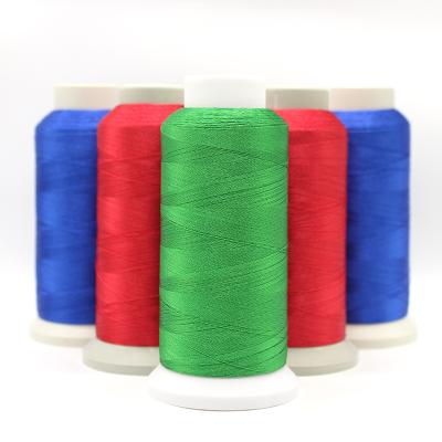 China High Temperature Resistant Cheap White Polyester Skein Thread Unbranded Computer Embroidery 120D 0.3MmBobbin 50 Used Hand Sale Manufacture for sale