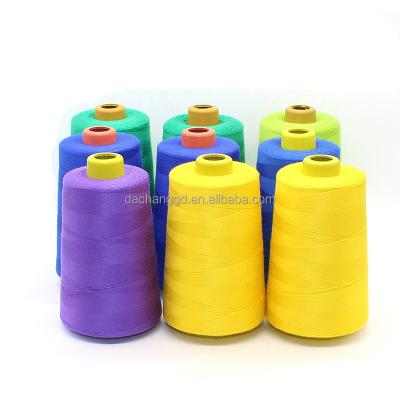 China High Tenacity For Bag Sofa Leather Hand Industrial Polyester Stock Sewing Yarn Best Stock Dyed 40 2,500 Yards Heavy Duty Hex Waxed Bag for sale