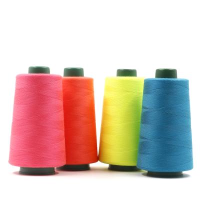 China High Tenacity Best Polyester 40 2 Sewing Thread For Stock Bag Sofa Leather Hand Industrial Stock Dyed 500 Yards Heavy Duty Hex Waxed Bag for sale