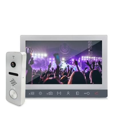 China Hotsale Built-in 4 Camera 10 Inch Smart Villa AHD 1080P Door Phone Wired Video Intercom for sale