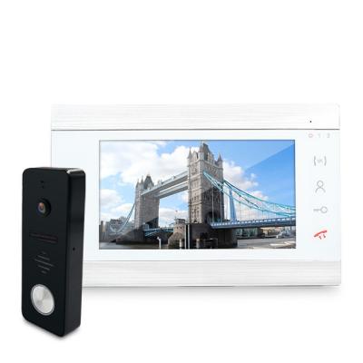 China 7 Inch Plastic Door Intercom Smart Video Door Phone Security Devices For Apartment Door Phone Video Intercom for sale