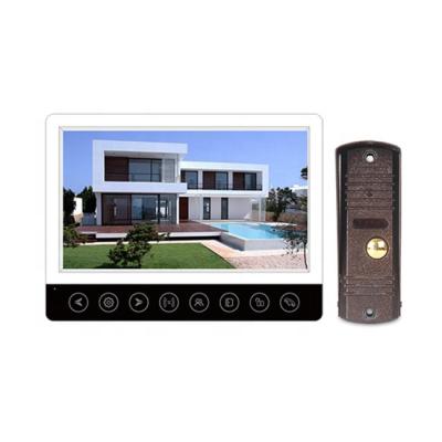 China Plastic Smart Apartment 4 Wires Video Intercom Home Video Doorbell Villa HD Night Vision Video Doorphone Security System for sale