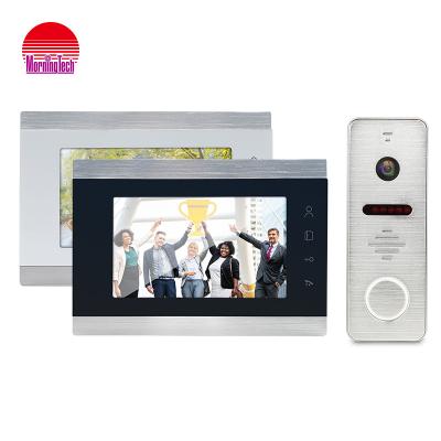 China New Design 2 Wire Video Door Phone Doorbell Camera Home Intercom Touch Screen Built-in Camera Waterproof/Waterproof for sale