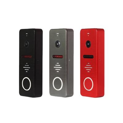 China Commercial Video Intercom 7 Ring Bell Antioxidation Aluminum Alloy Panel Smart Door Camera Doorbell for sale