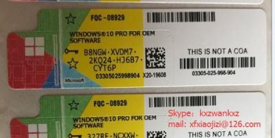 China Factory price Win 10 pro/home coa sticker, brand new oem coa label with online key for sale