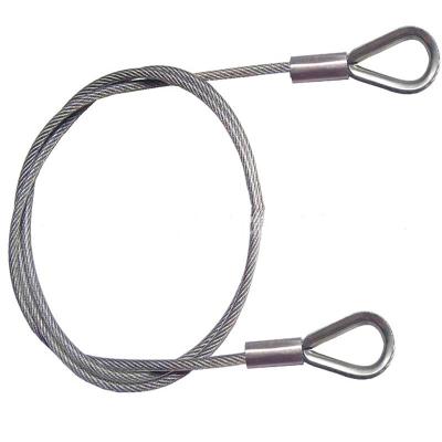 China 800 - 1500 mm Wire Rope Sling With Loop at One End For Safety Use for sale