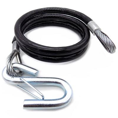 China 5-8mm Steel Tow Cable /Hooks Wire Towing Rope Car Truck.(length 4m） for sale