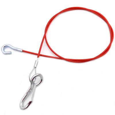 China Galvanized Steel Cable / Wire Rope Slings with Hook And O-Ring for sale