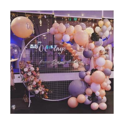 China Wedding Party Decoration Wedding stand flower arrangement arch mesh backdrop stand for wedding party backdrop for sale