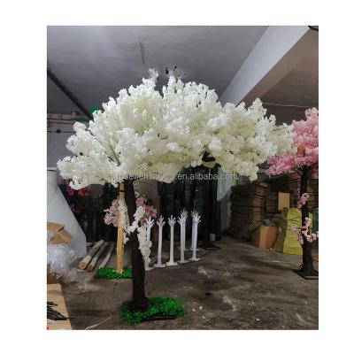 China Wedding Party Decoration White artificial cherry blossom tree customized size cherry blossom wedding centerpieces for sale