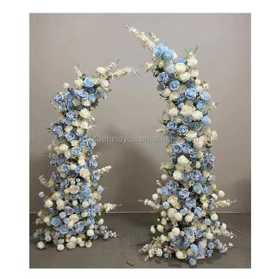 China Wedding Party Decoration Hot Sale Romantic Wedding Arch Metal Flower Round Arch Ballon Stand Party Decoration Arch for Party Stage Wedding for sale