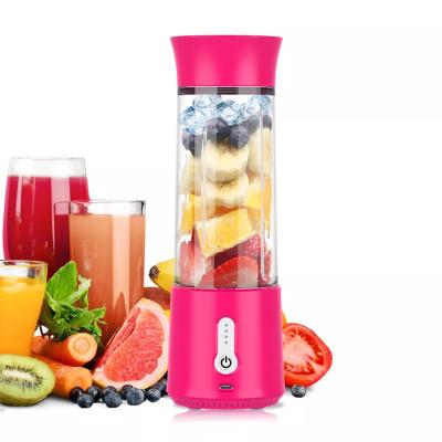 China Wholesale Portable Rechargeable Handheld Mini Portable Blender Juicer High Speed ​​Rechargeable Blender Plant Fruit Juicer Extractor 6 Blades/Power Bank for sale