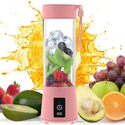 China High Power Portable USB Rechargeable Smoothie Grinder Blender Blender Juicer Fruit Squeezer Fruit Juicer Blender/Power Bank Portable Extractor for sale