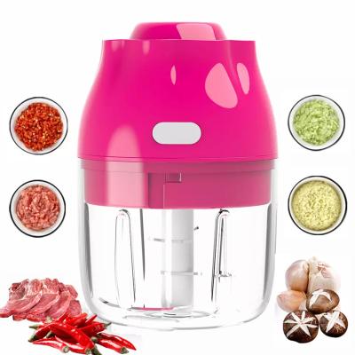 China Viable Fruit Vegetable Chopper Portable Kitchen Mini Garlic Electric Food Vegetable Chopper Tools for sale