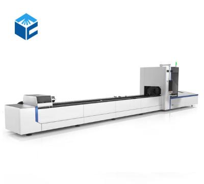 China SERVO-MOTOR Laser Tube Cutting Machine Cnc Fiber Laser Pipe Cutter For Metal Pipe Tube for sale