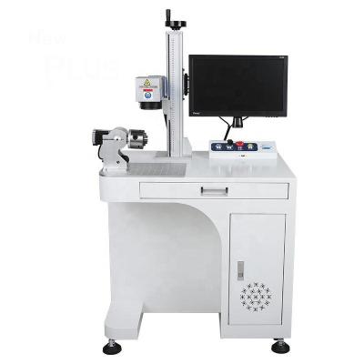 China 3D Mopa Color Mask 3d Dynamic Marker Raycus Metal Fiber Laser 20w 30w 50w Fiber Laser Marking Machine With Rotary for sale