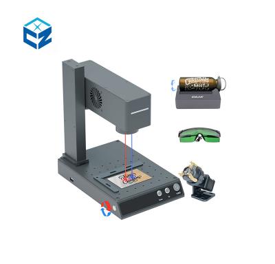 China Programmable 360 Degree Rotary Roller Machinelaser Gravur Portable Mini Fiber Laser Marking Machine for sale