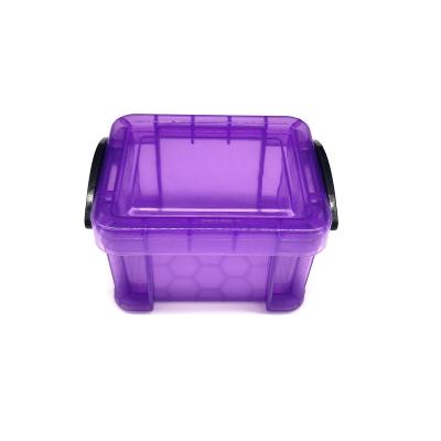 China Wholesale Recyclable Square Household Colorful Portable Storage Box With Handle for sale