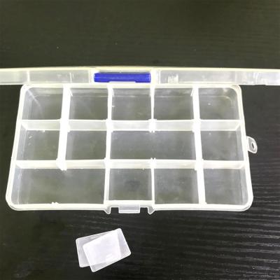 China Recyclable OEM Accept Universal Plastic Jewelry Earring Screw Bead Container Lattice Box for sale