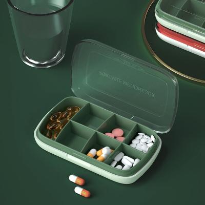 China Mini Box Medicine Pill Tablet Plastic Box 7 Days Travel High Accuracy Capacity Portable Storage Box for sale