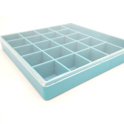 China Reusable Coin Box Plastic Circular Eyeglass Case With 143x143x20mm Storage Box for sale