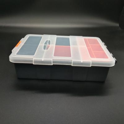 China High precision large capacity injection molding rectangle high precision industrial plastic tool case for sale