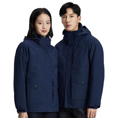 China Two Piece Liner Waterproof Removable Set Men's Down Coat Outdoor Coat for sale