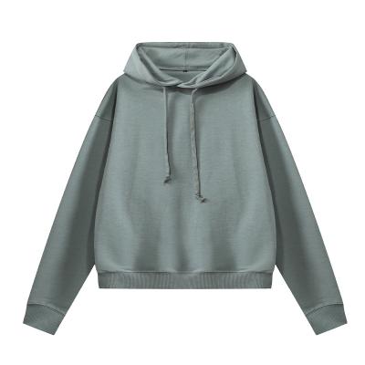 China Wholesale Comfortable Breathable High Quality Breathable Cotton Fabric Women Grow Hoodies for sale