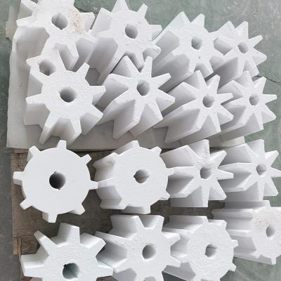 China Smooth Surface Ceramic Star Valve For Lithium Battery Material for sale