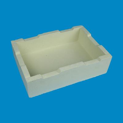 China Long Lifespan Refractory Alumina Ceramic Crucible Wear Resistant High Temperature for sale