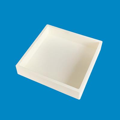 China Corundum Mullite Settle Plate Alumina Ceramic Crucible For High Temperature Kiln Furnace for sale